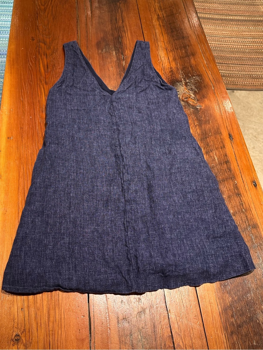 Theory Linen Dress, Navy, Women's Sm